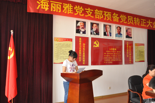 黨員轉(zhuǎn)正大會